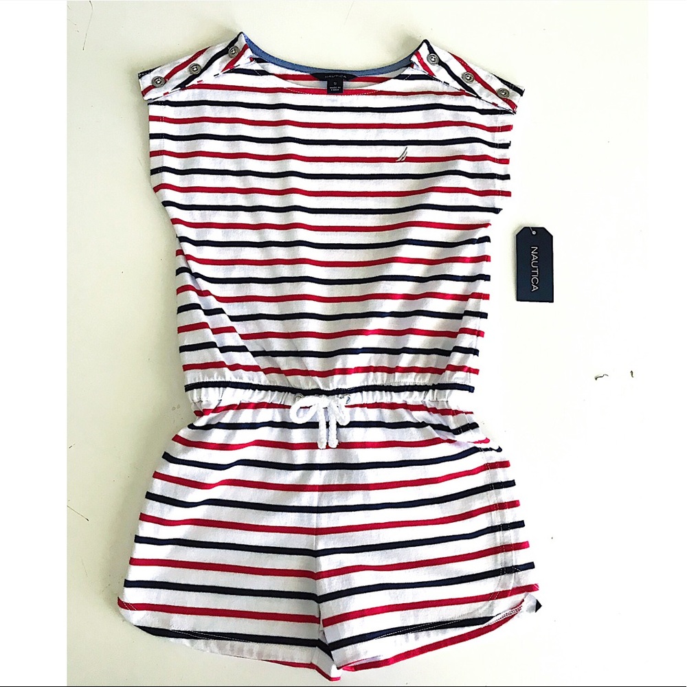 NWT Size 5 Nautica knit romper